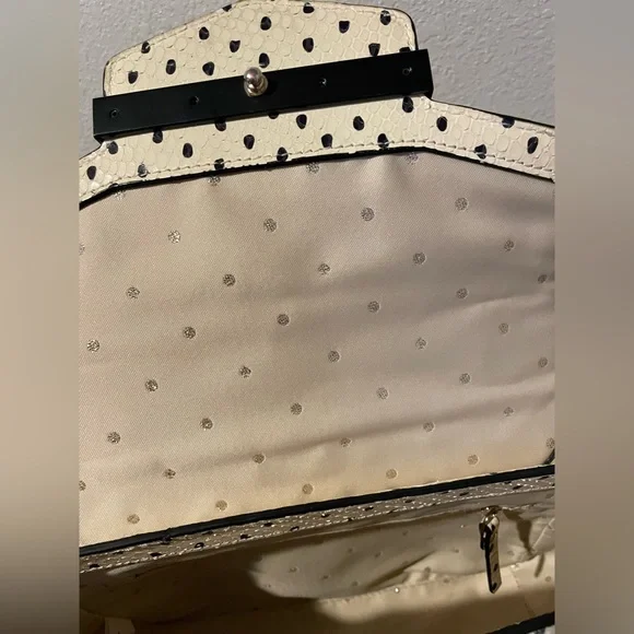 Kate 💛Spade Kennedy Marra Snake Flamingo Dot Embossed Leather - Picture 7 of 15